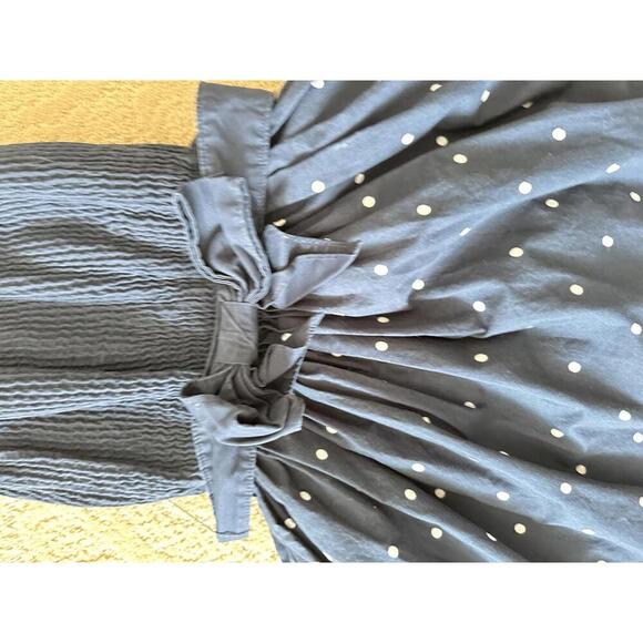 Vintage Y2K Abercrombie & Fitch Navy Polka Dot Strapless Dress – Size XS - Picture 4 of 7